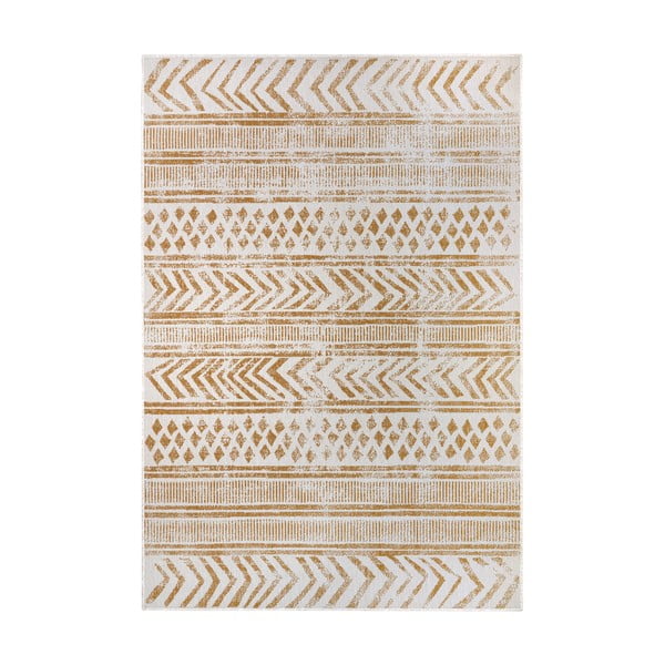 Okrovožlto-biely vonkajší koberec 200x290 cm Biri – NORTHRUGS