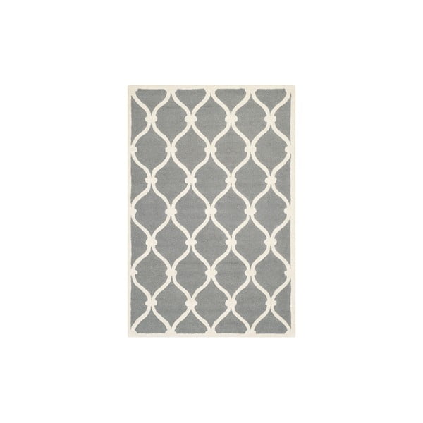 Vlnený koberec Hugo 121x182 cm, sivý