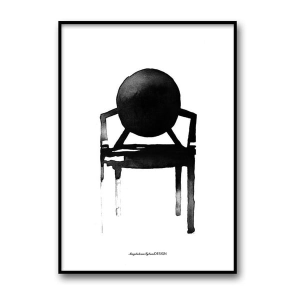 Autorský plagát Chair Ghost, 30x40 cm