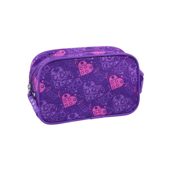 Fialová toaletná taška LEGO®Friends Hearts