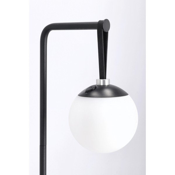 Čierna LED stojacia lampa so stmievačom s plastovým tienidlom (výška  140 cm) Balmony – Bizzotto-image-3