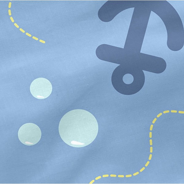 Detská bavlnená plachta Happynois Yellow Submarine, 120 x 60 cm-image-3