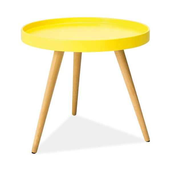 Konferenčný stolík Toni 50 cm, žltý
