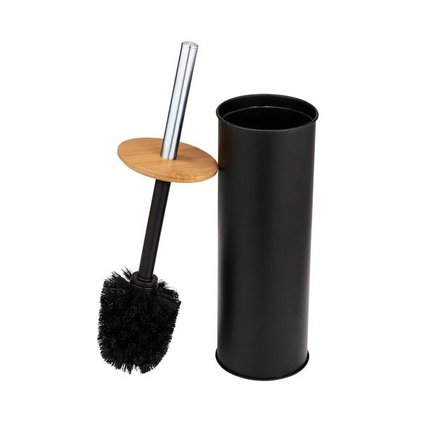 Čierna oceľová WC kefa Tortona – Wenko-image-1