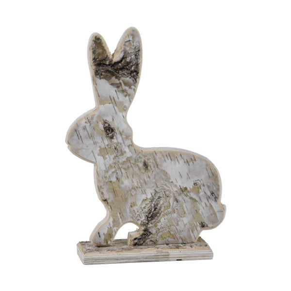 Drevená dekorácia v tvare zajaca Ego Dekor, výška 26,5 cm