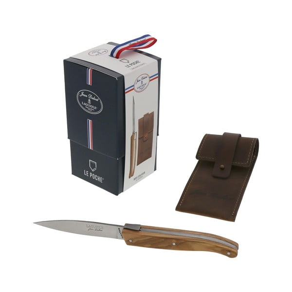 Vreckový nôž s drevenou rukoväťou Jean Dubost Le Poche