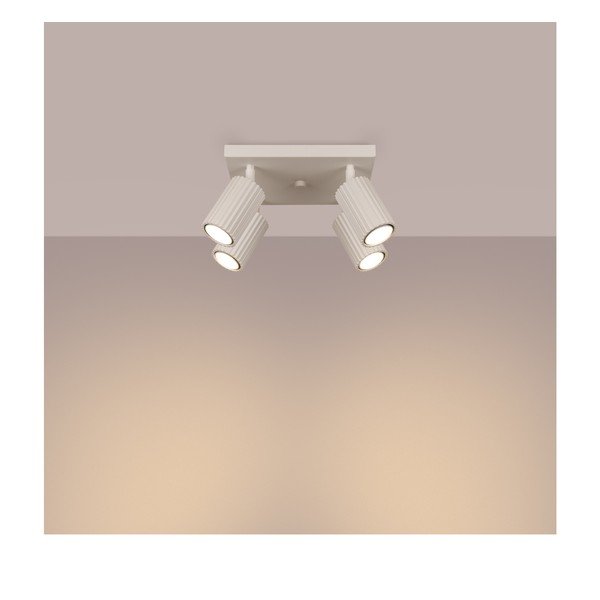 Krémovobiele bodové svietidlo 25x25 cm Gleam – Sollux-image-2