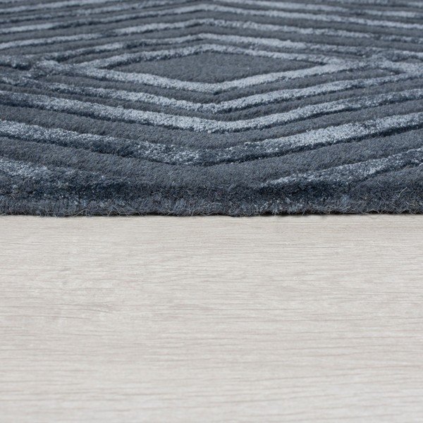 Modrý vlnený koberec Flair Rugs Diamonds, 160 x 230 cm-image-3