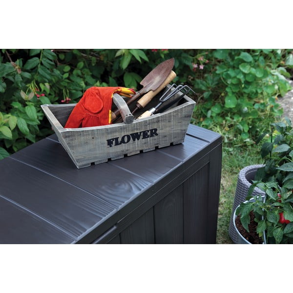 Tmavosivý záhradný úložný box Sherwood – Keter-image-4