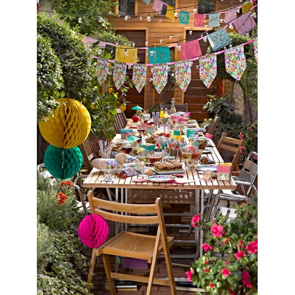 Papierová dekorácia Talking Tables Giant Bubble Red XL-image-2