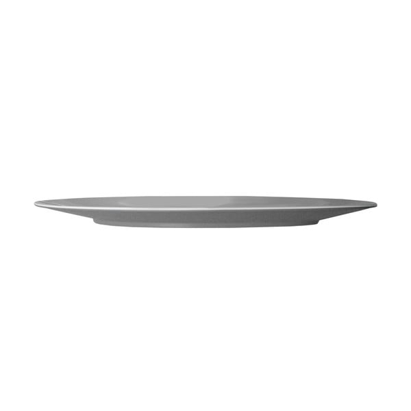 Sivý servírovací tanier Entity, 35,5 cm