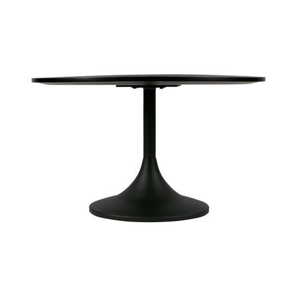 Čierny kovový odkladací stolík WOOOD Bowie, ⌀ 70 cm