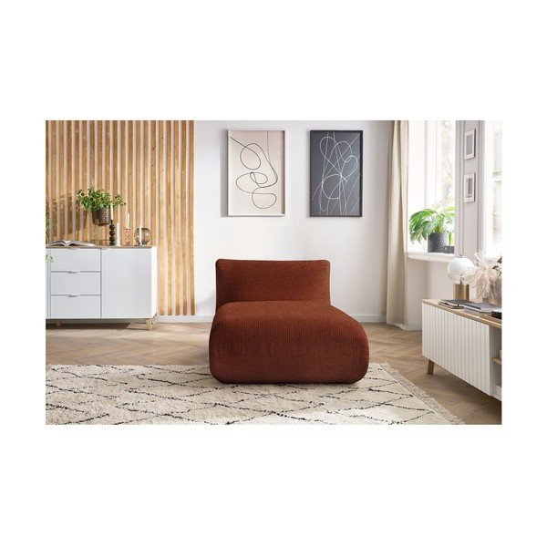 Oranžový menčestrový modul pohovky Lecomte - Bobochic Paris-image-4