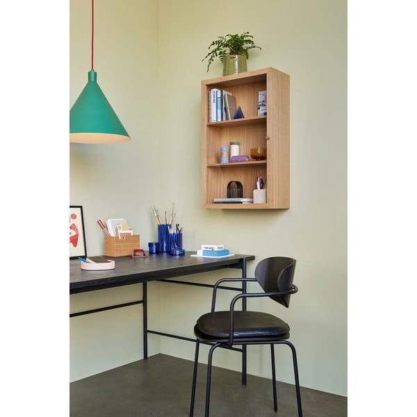 Závesná vitrína v dekore duba v prírodnej farbe 50x80 cm Panorama – Hübsch-image-2