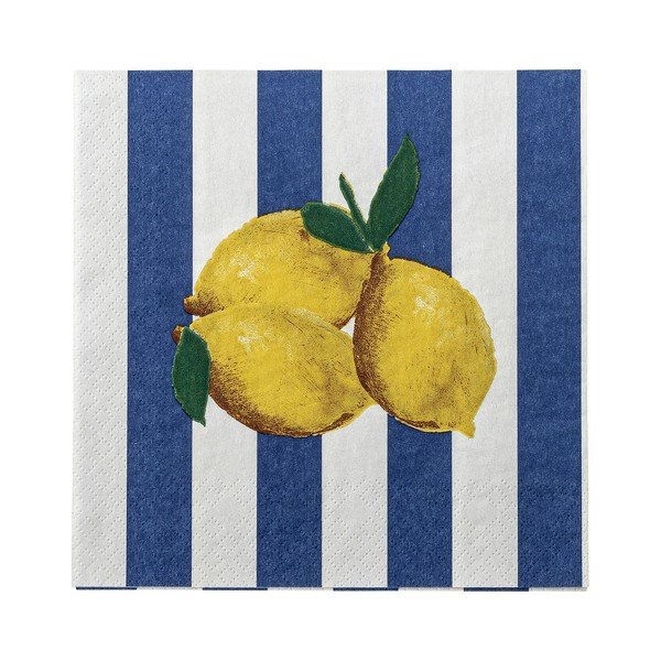 Papierové obrúsky v súprave 20 ks 33x33 cm Limone – Bloomingville