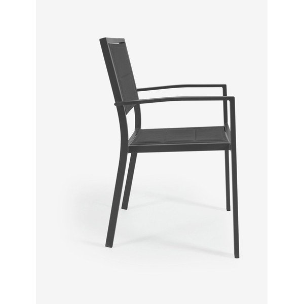 Sivá hliníková vonkajšia stolička Kave Home Sirley-image-1