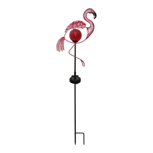 Solárna vonkajšia svetelná LED dekorácia Best Season Flamingo