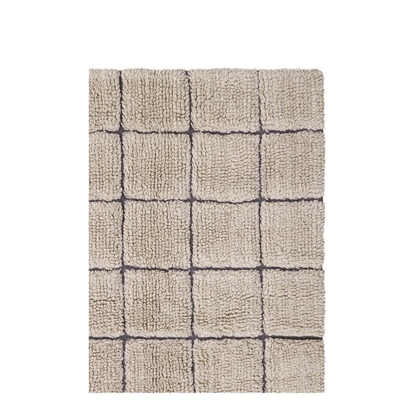Béžový ručne tkaný vlnený behúň 80x230 cm Mosaic Sandstone – Lorena Canals-image-4