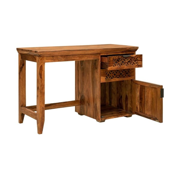 Pracovný stôl z masívneho palisandrového dreva Massive Home Rosie-image-3