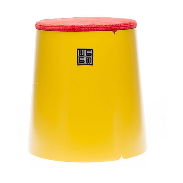 Červeno-žltá stolička MEME Design Bobino