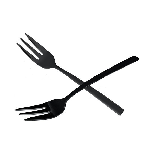 Čierne antikoro dezertné vidličky v súprave 2 ks Black – Orion-image-2