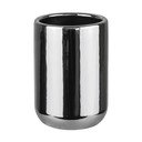 Keramický téglik na zubné kefky v striebornej farbe Lotus – Mette Ditmer Denmark