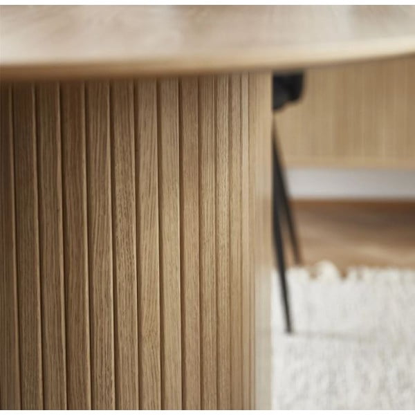 Jedálenský stôl s doskou v dubovom dekore 95x180 cm Nola – Unique Furniture-image-4