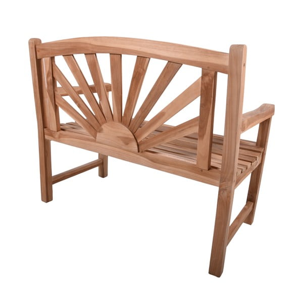Drevená záhradná lavica v prírodnej farbe Marisa – Garden Pleasure-image-2