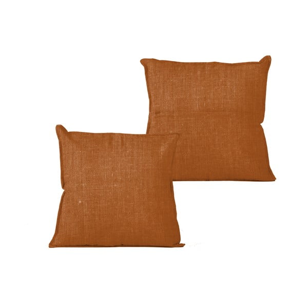 Oranžový vankúš Really Nice Things Terracota, 45 x 45 cm-image-2