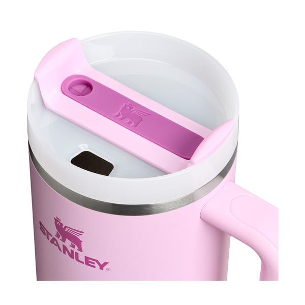 Ružová termoska so slamkou z nehrdzavejúcej ocele 1,18 l Quencher H2.0 FlowState Tumbler Cherry Blossom – Stanley-image-4