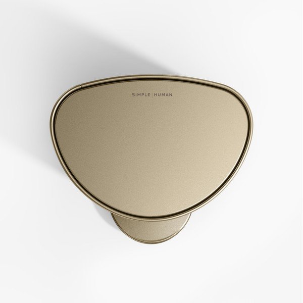 Pedálový oceľový odpadkový kôš v matne zlatej farbe 6 l – simplehuman-image-4