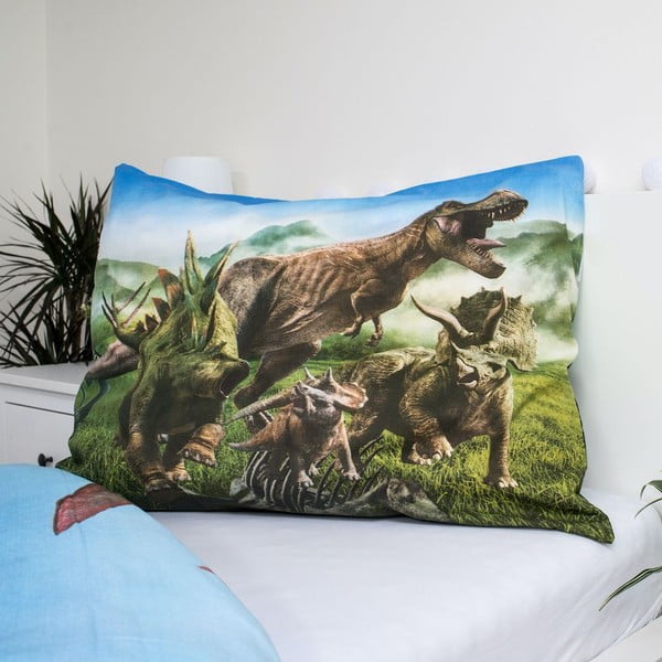 Bavlnená detská obliečka na jednolôžko 140x200 cm Jurassic World – Jerry Fabrics-image-1