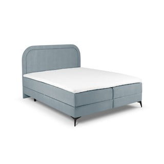 Svetlomodrá boxspring posteľ s úložným priestorom 180x200 cm Eclipse – Cosmopolitan Design