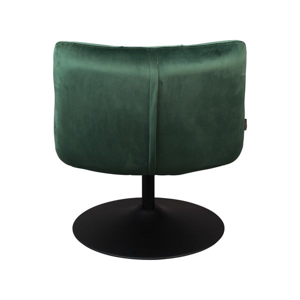 Zelené zamatové kreslo Dutchbone Bar-image-4