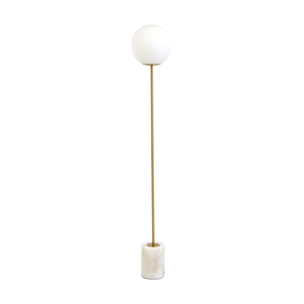 Stojacia lampa v bielo-zlatej farbe (výška 156 cm) Medina - Light & Living