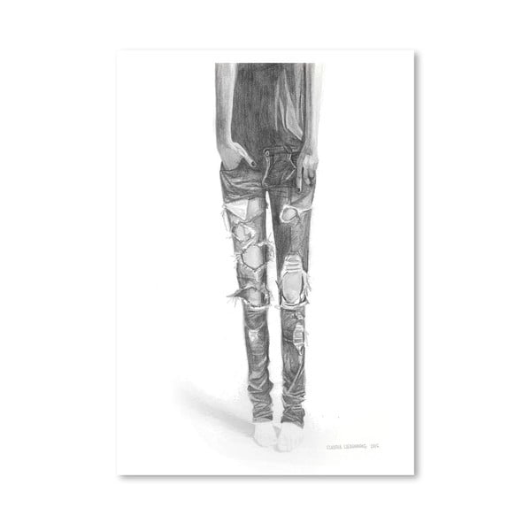 Plagát Ripped Jeans, 30x42 cm