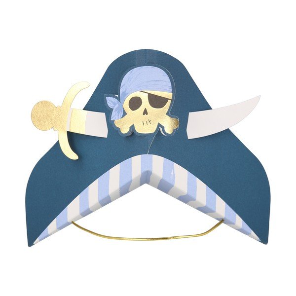 Papierové čiapky v súprave 8 ks Pirate – Meri Meri-image-3