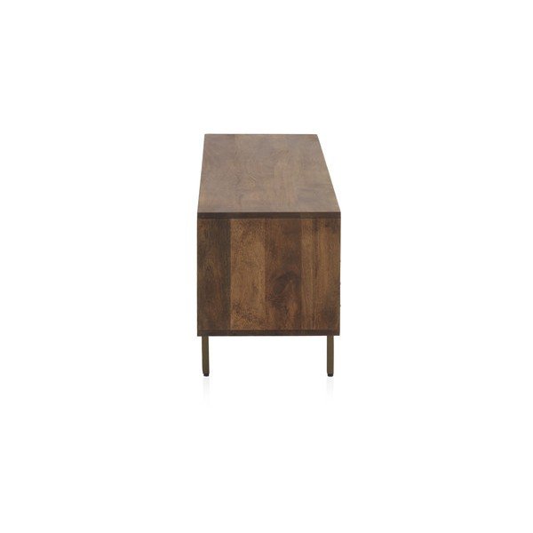 TV stolík z mangového dreva v prírodnej farbe 140x51 cm Ripple – Geese-image-2