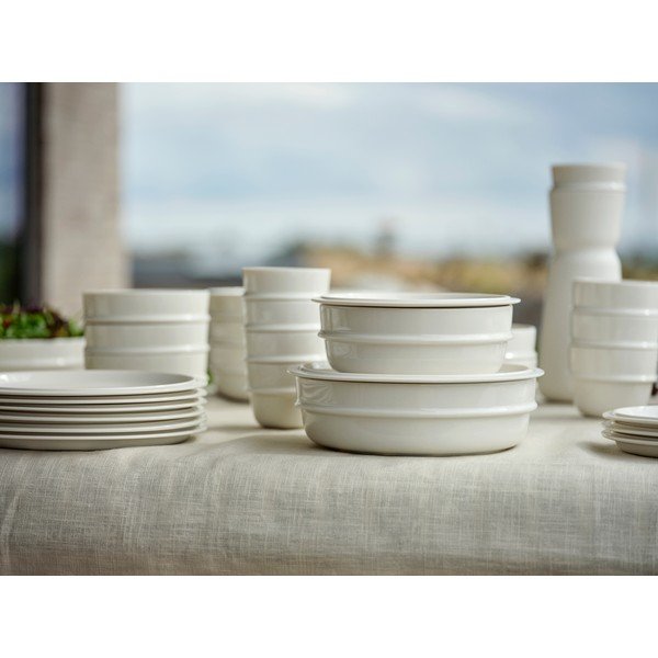 Krémovobiely dezertný porcelánový tanier ø 20 cm Eau – Zone-image-4