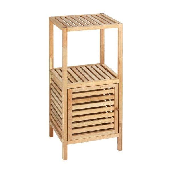 Nízka kúpeľňová skrinka z orechového dreva v prírodnej farbe 40x86 cm Norway – Wenko-image-1