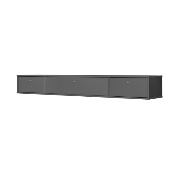 Antracitový TV stolík 176x22 cm Mistral – Hammel Furniture-image-1