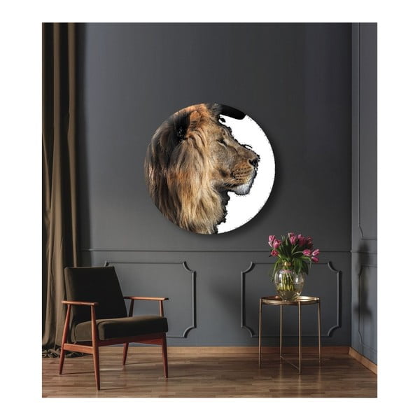 Nástenná dekorácia Styler Ring Lion, ø 70 cm-image-1