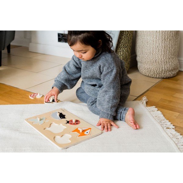 Drevené vkladacie puzzle (počet dielikov 6) Forest – Kindsgut-image-1