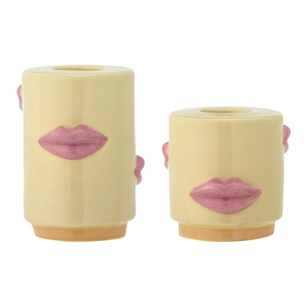 E-shop Kameninové svietniky v súprave 2 ks Sassy – Bloomingville