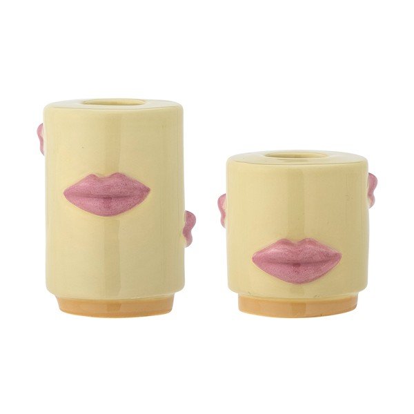 Kameninové svietniky v súprave 2 ks Sassy – Bloomingville