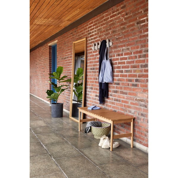 Šedý nástenný vešiak z jaseňového dreva Merry - Hübsch-image-2