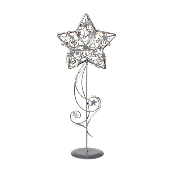 Stojacia LED svietiaca dekorácia Markslöjd Hagaberg Silver