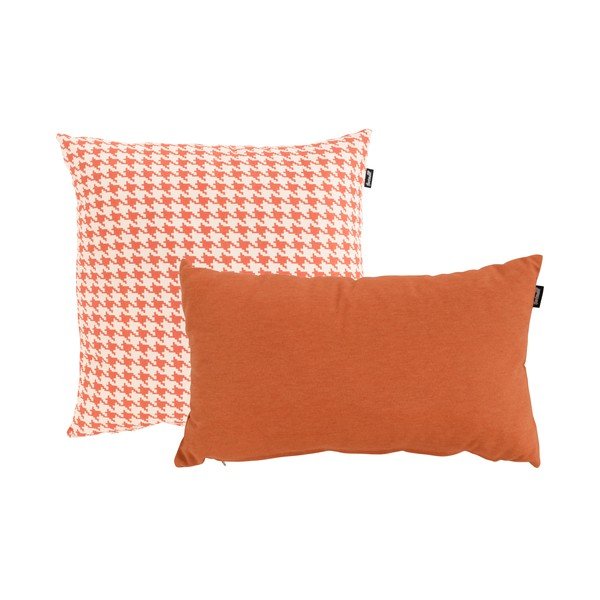 Oranžovo-biely vonkajší vankúš Hartman Poule, 50 x 50 cm-image-2