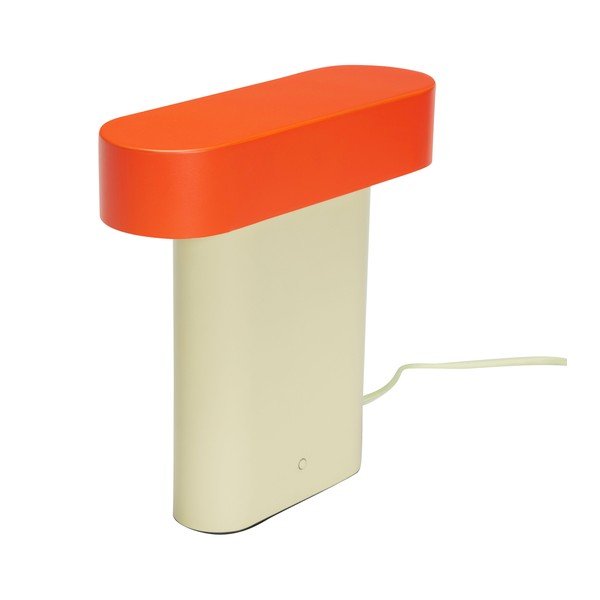 Oranžovo-béžová stolová lampa (výška 25 cm) Sleek – Hübsch-image-4