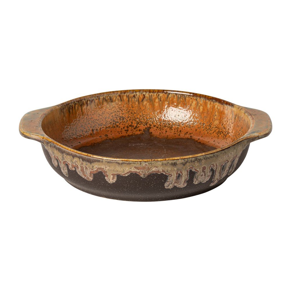 E-shop Hnedý hlboký kameninový tanier Poterie – Casafina